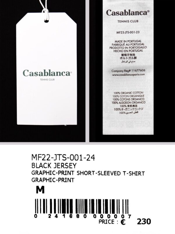 CASABLANCA TSHIRT  | Black