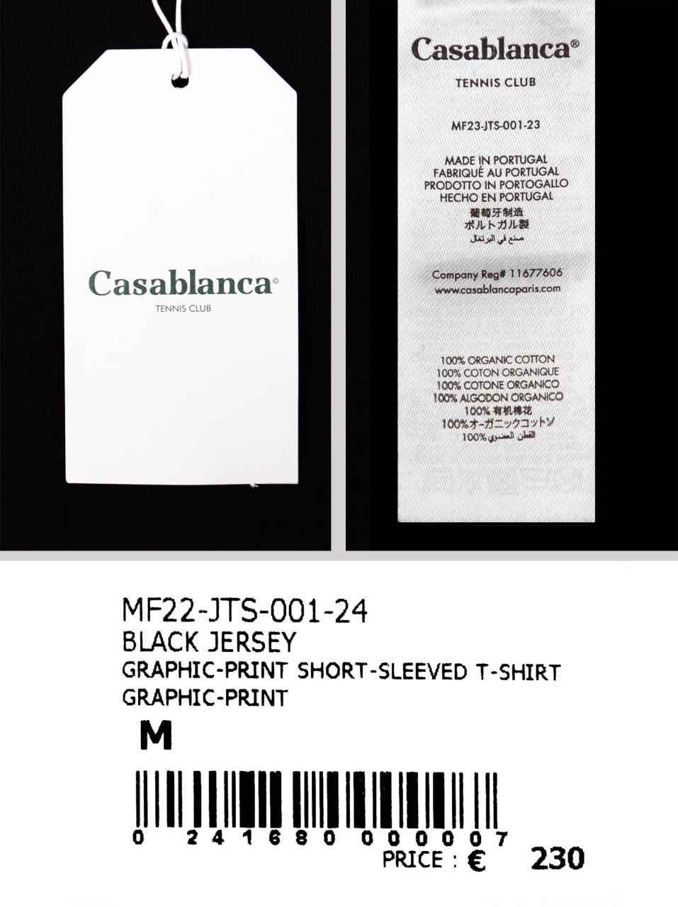 CASABLANCA TSHIRT | Black - Afbeelding 6