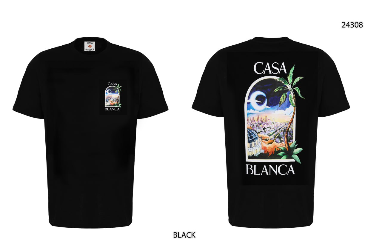 CASABLANCA TSHIRT | Black - Afbeelding 3