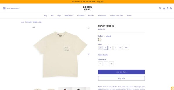 GALLERY TSHIRT | Ecru